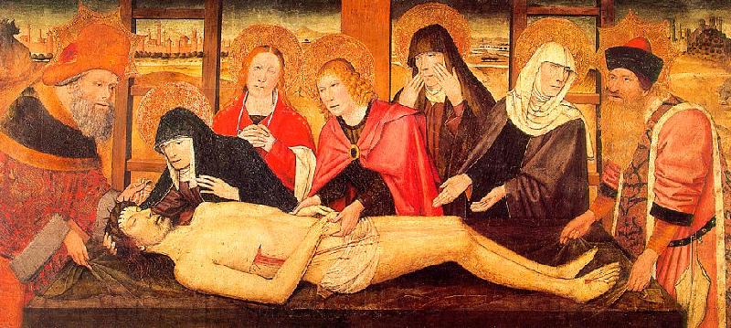 Jaime Huguet The Lamentation of Christ Spain oil painting art